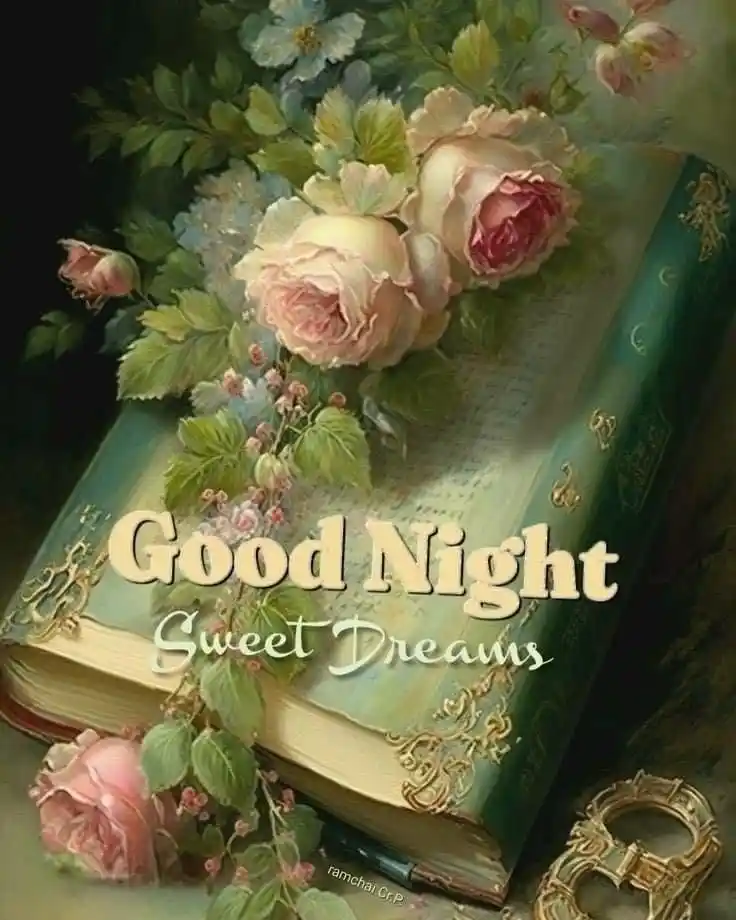 flowers good night photo