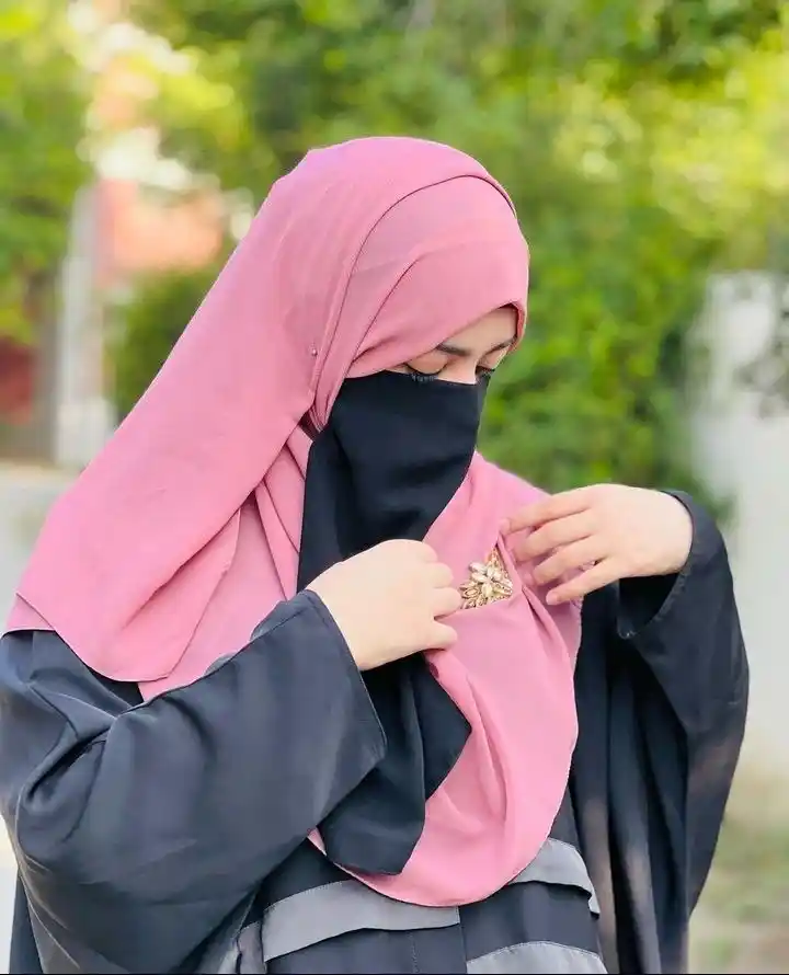 hijab girl dp black for whatsapp 17